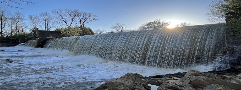 Waterfall with powerful vortex energy for spiritual healing and meditation